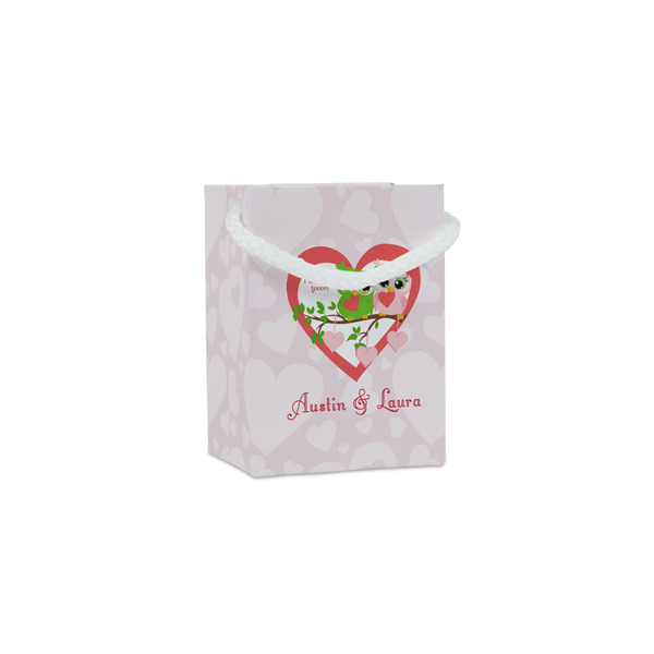 Custom Valentine Owls Jewelry Gift Bags - Matte (Personalized)