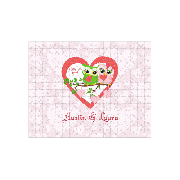 Custom Valentine Owls 252 pc Jigsaw Puzzle (Personalized)