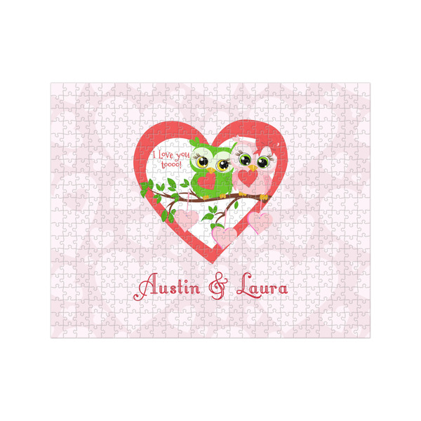 Custom Valentine Owls 500 pc Jigsaw Puzzle (Personalized)