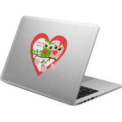 Valentine Owls Laptop Decal