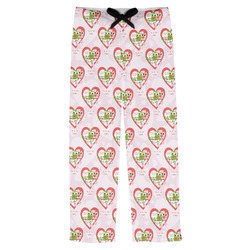 Valentine Owls Mens Pajama Pants - XS (Personalized)