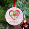 Valentine Owls Metal Ball Ornament - Lifestyle