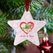 Valentine Owls Metal Star Ornament - Lifestyle