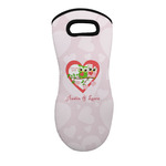 Valentine Owls Neoprene Oven Mitt w/ Couple's Names