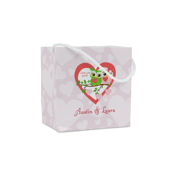 Custom Valentine Owls Party Favor Gift Bags - Matte (Personalized)