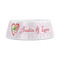 Valentine Owls Plastic Dog Bowls - Medium - FRONT