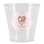 Valentine Owls Plastic Shot Glass (Personalized)