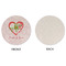 Valentine Owls Round Linen Placemats - APPROVAL (single sided)