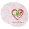 Valentine Owls Round Paper Coaster - Main