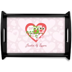 Valentine Owls Wooden Tray (Personalized)