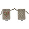 Valentine Owls Small Burlap Gift Bag - Front Approval