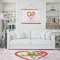 Valentine Owls Wall Hanging Tapestry - IN CONTEXT