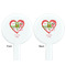 Valentine Owls White Plastic 7" Stir Stick - Double Sided - Round - Front & Back