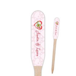Valentine Owls Paddle Wooden Food Picks - Single Sided (Personalized)