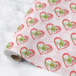 Valentine Owls Wrapping Paper Roll - Medium - Matte (Personalized)