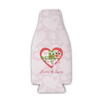 Valentine Owls Zipper Bottle Cooler (Personalized)