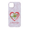 Valentine Owls iPhone 14 Pro Case - Back