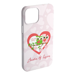 Valentine Owls iPhone Case - Plastic - iPhone 15 Pro Max (Personalized)