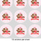 Chipmunk Couple 2" Multipurpose Round Labels - Sheet