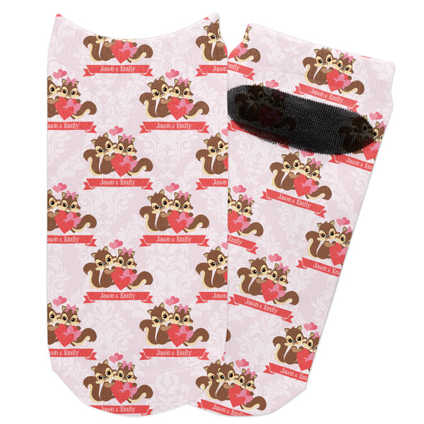 Custom Chipmunk Couple Adult Ankle Socks (Personalized)