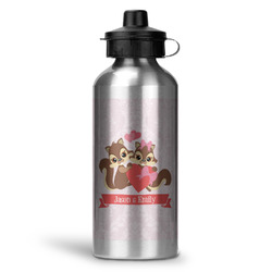 Chipmunk Couple Water Bottle - Aluminum - 20 oz (Personalized)