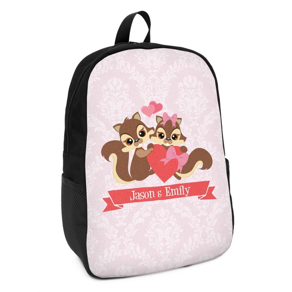 Custom Chipmunk Couple Kids Backpack (Personalized)