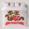 Chipmunk Couple Bedding Set- King Lifestyle - Duvet