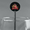 Chipmunk Couple Black Plastic 5.5" Stir Stick - Round - Main