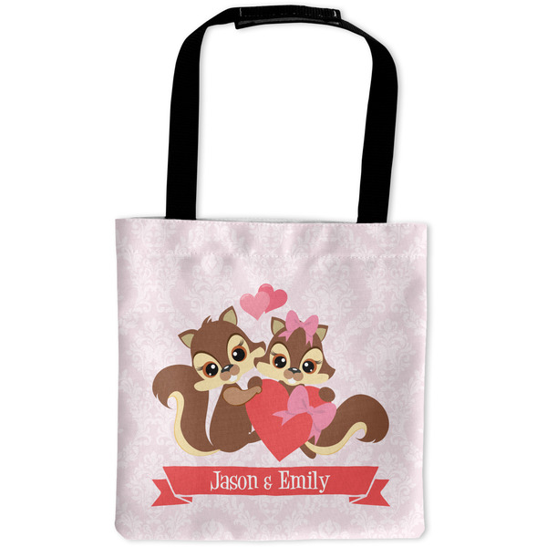 Custom Chipmunk Couple Auto Back Seat Organizer Bag (Personalized)