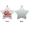 Chipmunk Couple Ceramic Flat Ornament - Star Front & Back (APPROVAL)