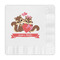 Chipmunk Couple Embossed Decorative Napkins (Personalized)