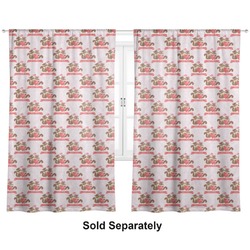 Chipmunk Couple Curtain Panel - Custom Size (Personalized)