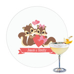 Chipmunk Couple Printed Drink Topper (Personalized)