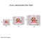 Chipmunk Couple Drum Lampshades - Sizing Chart