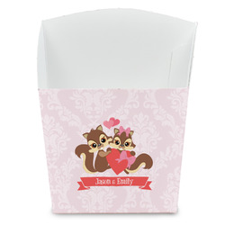 Chipmunk Couple French Fry Favor Boxes (Personalized)