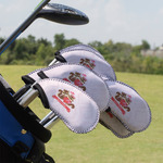 Chipmunk Couple Golf Club Iron Cover - Set of 9 (Personalized)