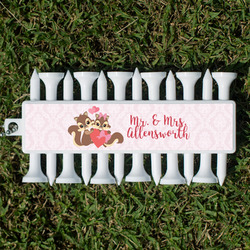 Chipmunk Couple Golf Tees & Ball Markers Set (Personalized)