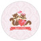 Chipmunk Couple Icing Circle - Medium - Single