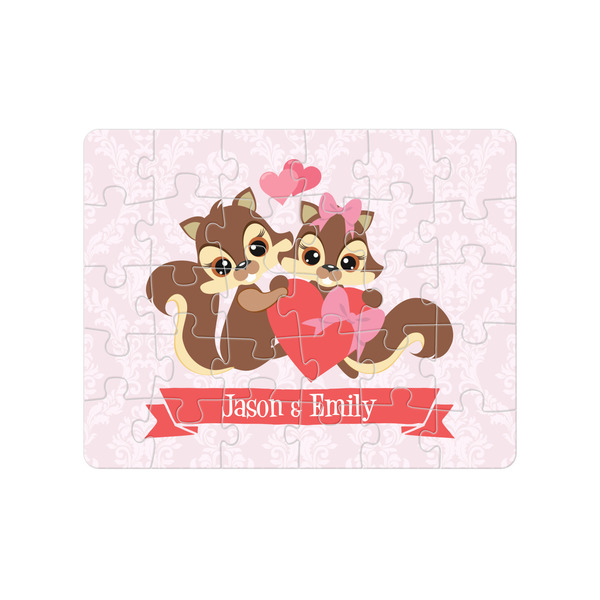 Custom Chipmunk Couple Jigsaw Puzzles (Personalized)