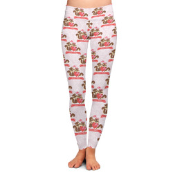 Chipmunk Couple Ladies Leggings - Extra Small (Personalized)