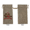 Chipmunk Couple Large Burlap Gift Bags - Front Approval