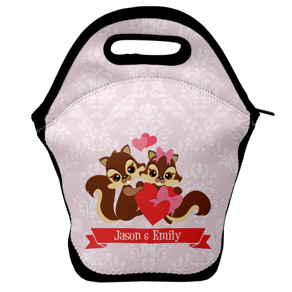 Custom Chipmunk Couple Lunch Bag w/ Couple's Names