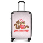 Chipmunk Couple Suitcase - 24" Medium - Checked (Personalized)