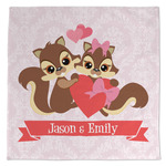 Chipmunk Couple Microfiber Dish Towel (Personalized)