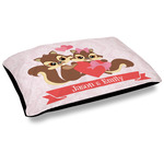 Chipmunk Couple Outdoor Dog Bed - Large (Personalized)