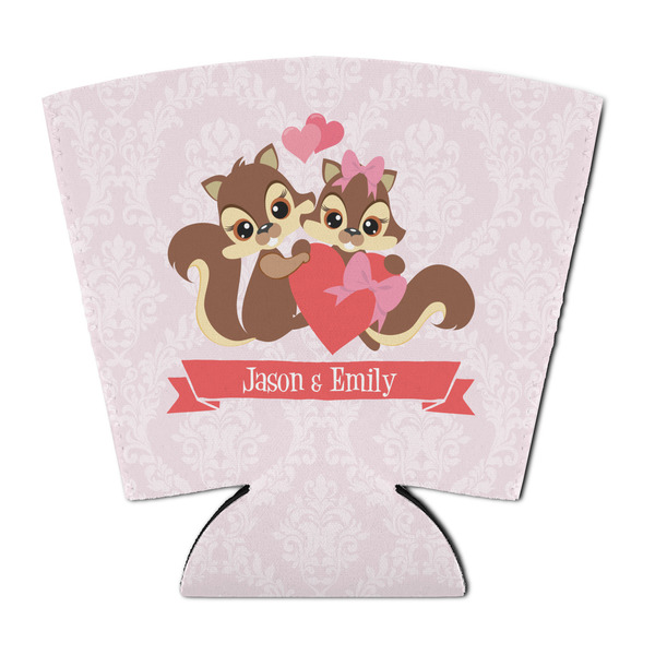 Custom Chipmunk Couple Party Cup Sleeve - with Bottom (Personalized)