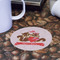 Chipmunk Couple Round Paper Coaster - Front