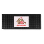 Chipmunk Couple Rubber Bar Mat (Personalized)