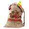 Chipmunk Couple Santa Bag - Front (stuffed w toys) PARENT