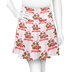 Chipmunk Couple Skater Skirt - Large (Personalized)